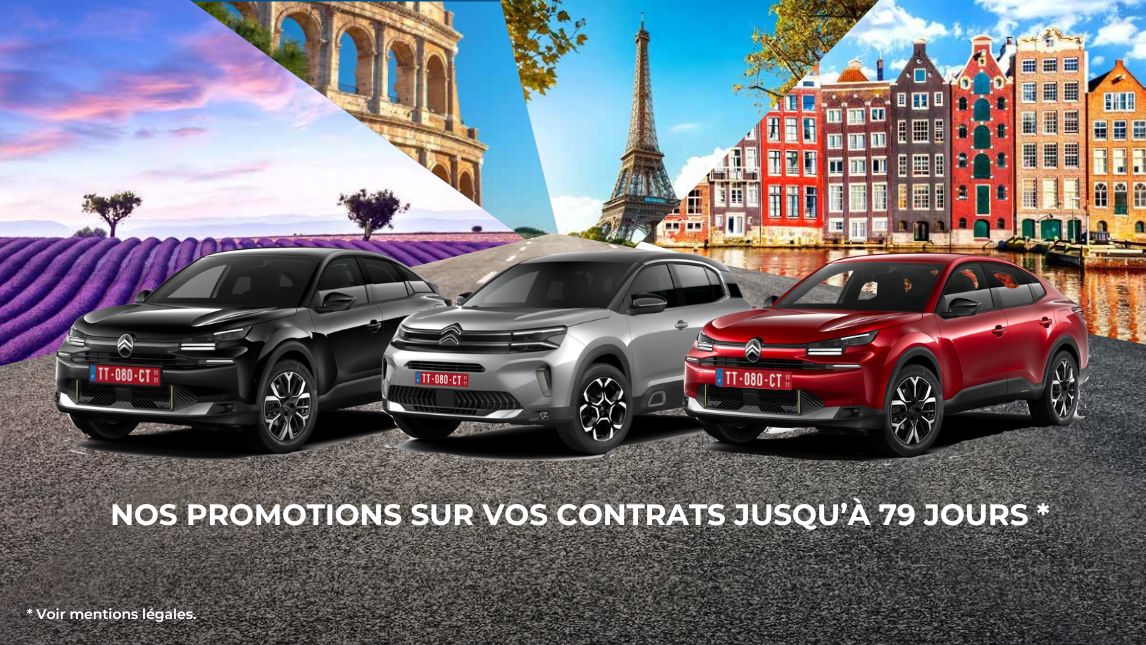 Pour une livraison du 1er juin 2025 au 31 décembre 2025, bénéficiez de 180€ sur vos contrats de 1 à 79 jours