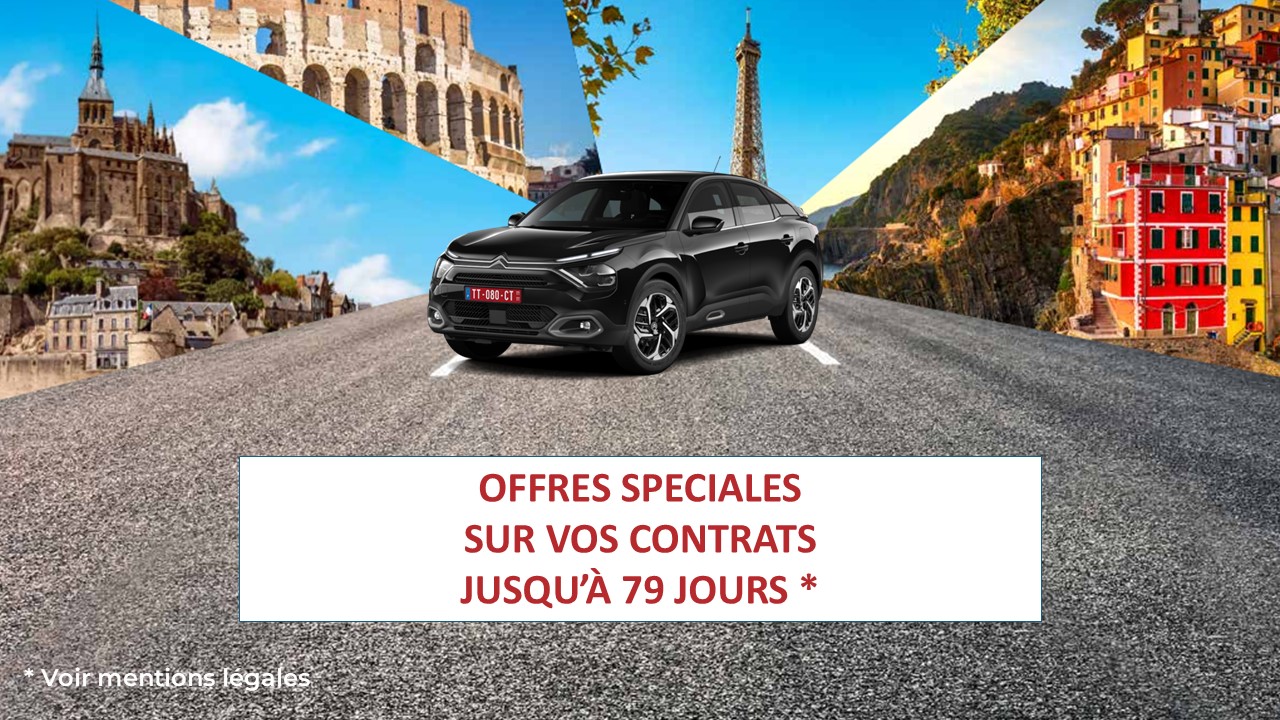 Pour une livraison du 1er août 2025 au 31 décembre 2025, bénéficiez de 150€ sur vos contrats de 1 à 79 jours