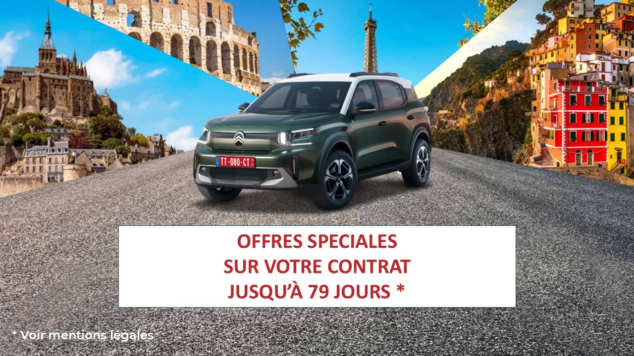 Pour une livraison du 08 septembre 2025 au 31 décembre 2025, bénéficiez de 150€ sur vos contrats jusqu'à 79 jours