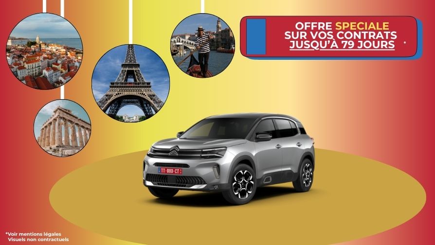 Pour une livraison du 1er janvier 2026 au 31 décembre 2026, bénéficiez de 300€ sur vos contrats jusqu'à 79 jours