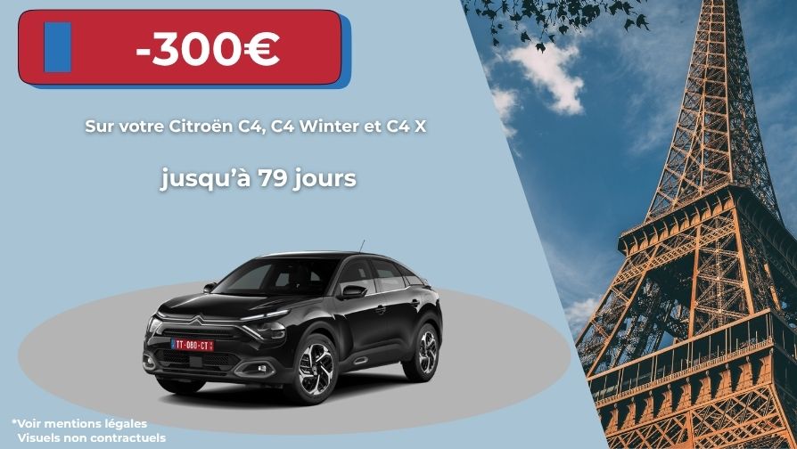 Pour une livraison du 18 octobre 2025 au 31 décembre 2025, bénéficiez de 300€ sur vos contrats jusqu'à 79 jours