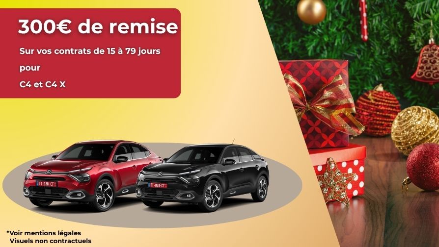 Pour une livraison du 21 novembre 2025 au 31 décembre 2025, bénéficiez de 300€ sur vos contrats jusqu'à 80 jours