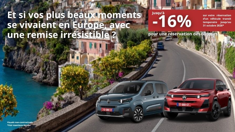 Remises exceptionnelles pour une réservation dès 60 jours.