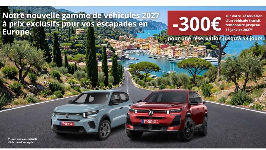 Remises exceptionnelles pour une réservation jusqu'à 59 jours.